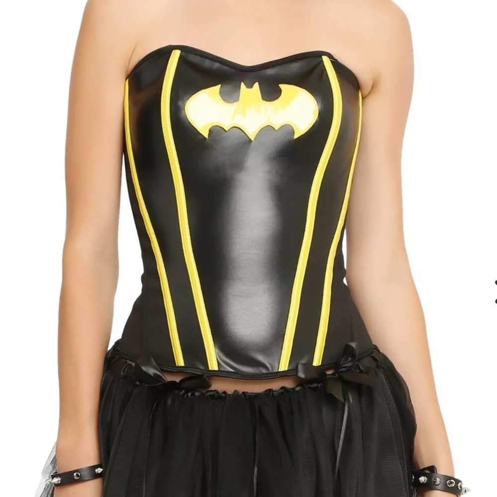 DC Comics Rubies Costume Black and Yellow Batgirl Corset Comicon Cosplay XL